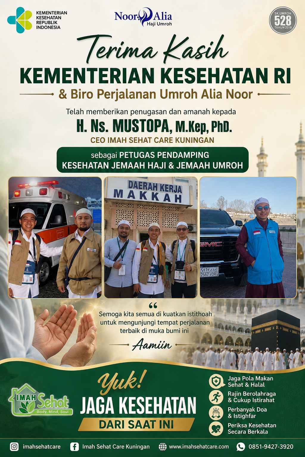Salam sehat untuk Calon Jamaah haji 2027